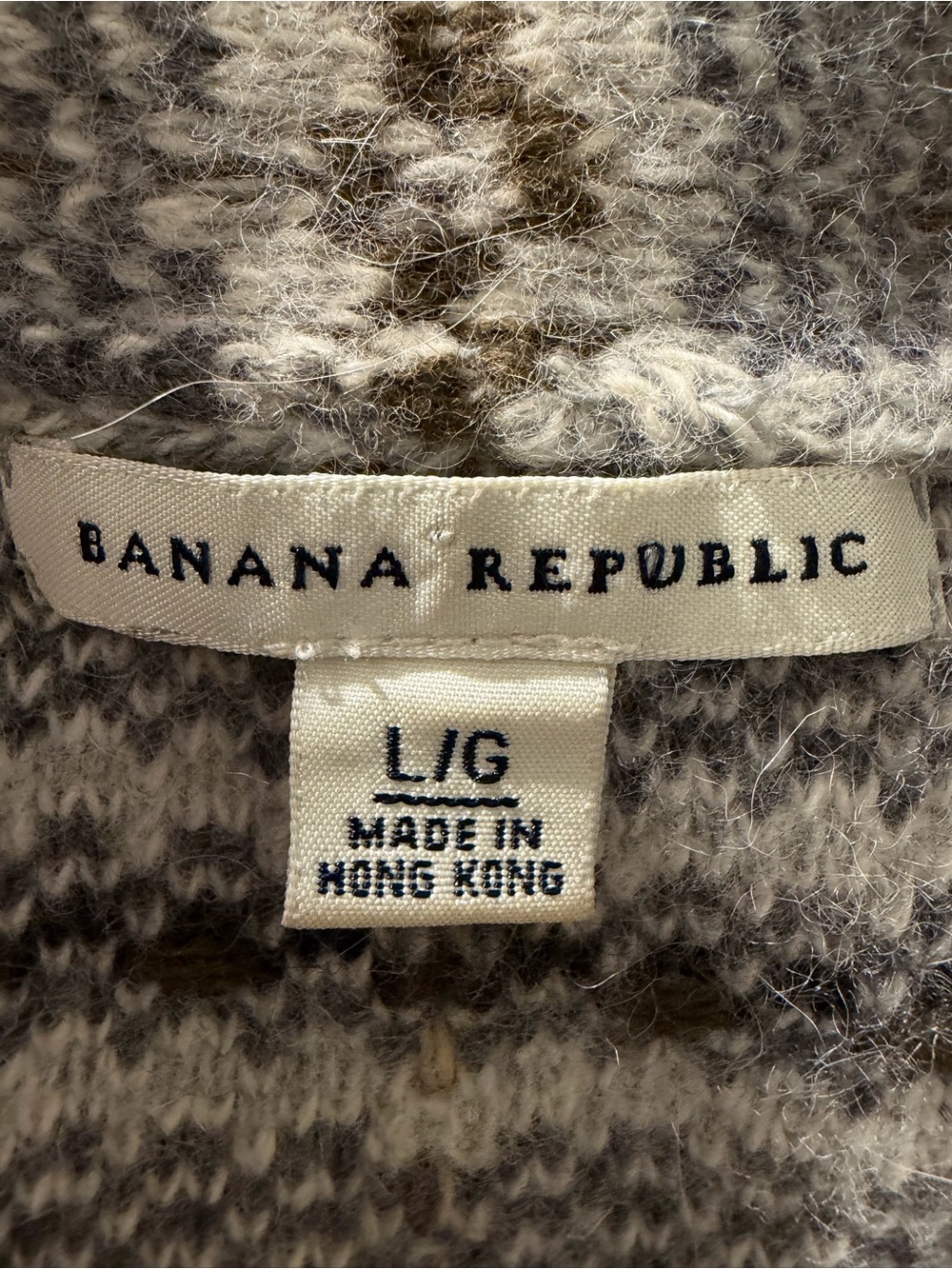 Banana Republic Wool Angora Fringe Blazer Cardigan L - Picture 4 of 7